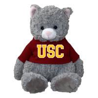 USC Trojans Gray Cat Cuddle Buddy